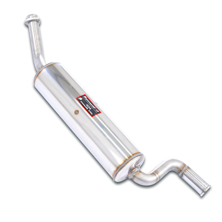 wide view of Supersprint Rear exhaust O54 "S-Bend" for BMW E21 320/6 1977-1982 with white background