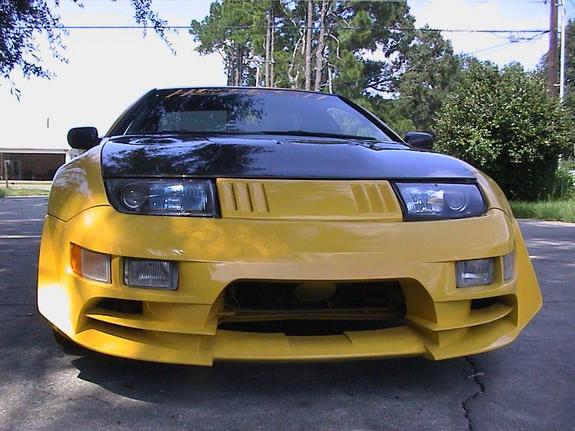 wide view of Stillen Front Fascia - GTZ-R [Gen 2] for Nissan 300ZX [Z32] 1990-1996 fitted inside a car