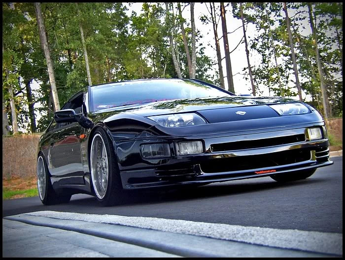 wide view of Stillen Front Lip Spoiler [Type III] for Nissan 300ZX [Z32] Turbo 1990-1996 fitted inside a car