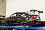 APR Performance GTC-250 Adjustable Wing BMW E90 M3 2005-2011 fitted view