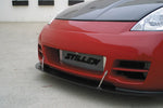 close view of Stillen Front Splitter [Stillen Series 2 Fascia] for Nissan 350Z 2003-2008 fitted inside a car