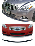wide view of Stillen Front Splitter [OEM Sport Fascia] for Infiniti G37 2008-2010 fitted inside a car