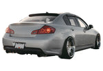 wide view of Stillen Roof Wing for Infiniti G35 [Sedan] 2007-2008 fitted inside a car