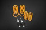 H&R 4C coilovers and rear springs, top view