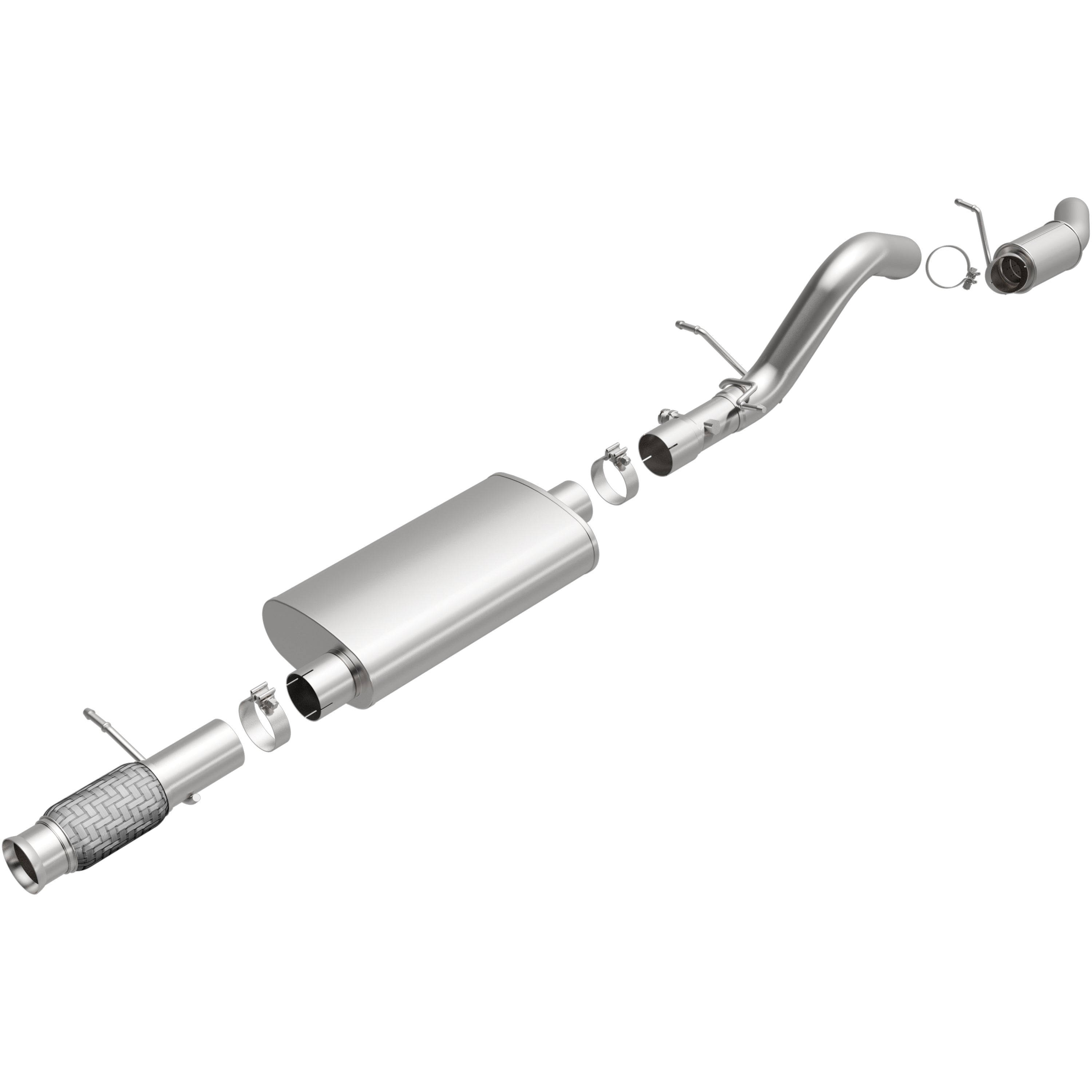 BRExhaust Direct-Fit Exhaust Kit 2015-2020 Cadillac Escalade 106-1132, product photo 4