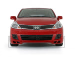 wide view of Stillen Front Lip Spoiler for Nissan Versa 2007-2011 fitted inside a car