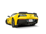 Akrapovic Chevrolet Corvette Z06 (C7) Slip-On Line (Titanium) w/ Carbon Tips MTP-CO/TI/2 for Chevrolet Corvette Z06 C7 2015-2019, top view