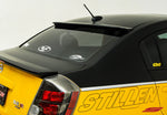 wide view of Stillen Roof Wing [Matte Black] for Nissan Sentra 2007-2012 fitted inside a car