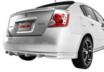 wide view of Stillen Rear Valance for Nissan Sentra 2007-2012 fitted inside a car
