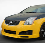 wide view of Stillen Front Lip Spoiler for Nissan Sentra SE-R Spec V 2007-2011 fitted inside a car
