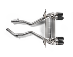 Akrapovic BMW M4 (F82/F83) Slip-On Line (Titanium) S-BM/T/4H for BMW M4 F82/F83 2018-2020, side view