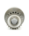 Close-up of the crank hub gear and central bore