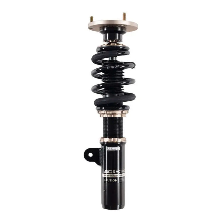 A front view of BC Racing BR Series Coilovers (F10) for BMW 5 Series xDrive AWD 4 Door Sedan 2010-2016 with white background