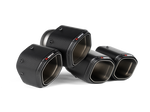 Akrapovic Tail Pipe Set (Carbon) TP-CT/79 for BMW M5 (G90) 2025-2026, angled view