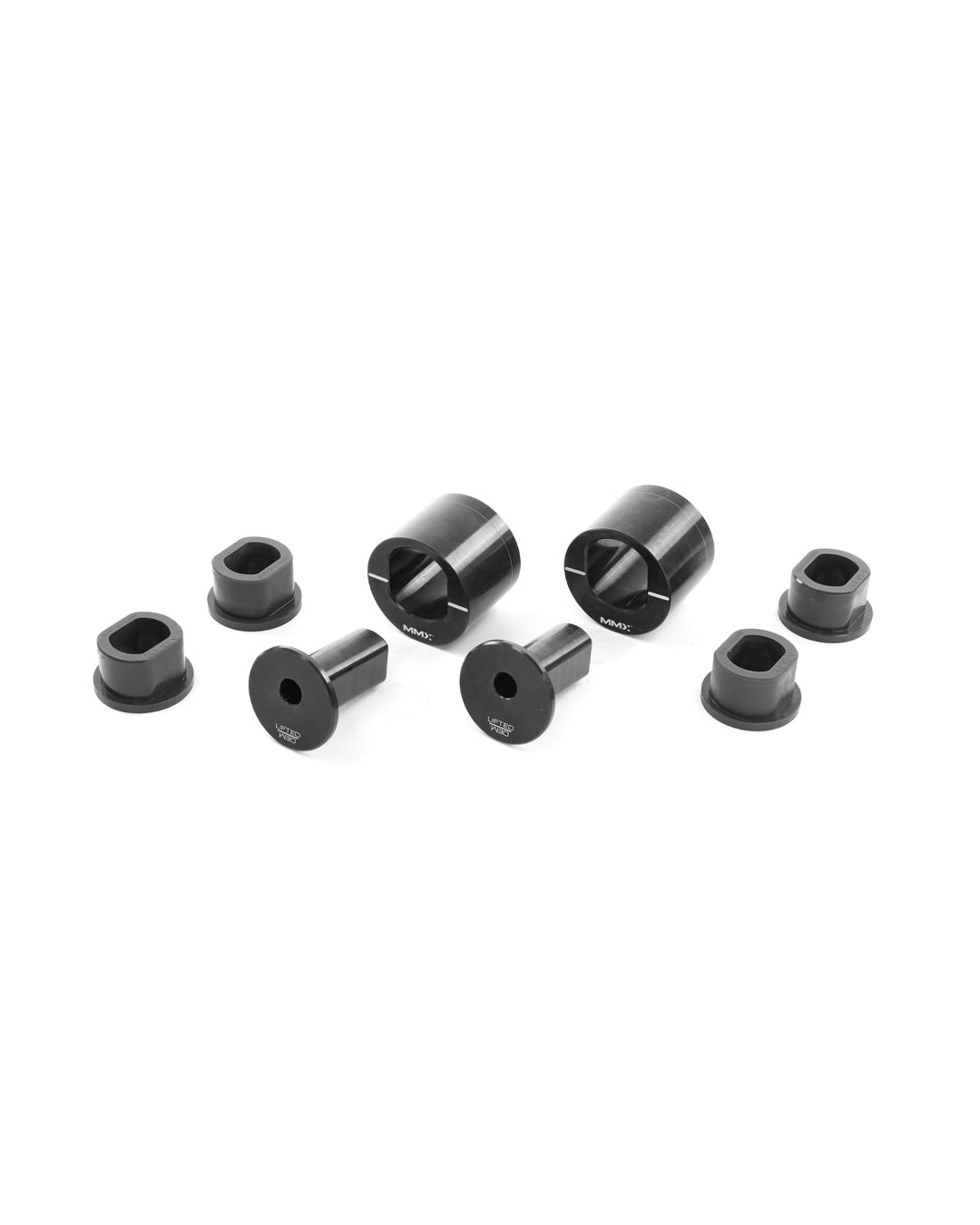 Rear differential bushes and metal mounting inserts