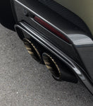Capristo carbon tip frame and bronze WiCrom tailpipes on a Ferrari 12Cilindri