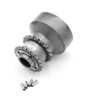 Four-pin crank hub kit with locating dowels