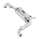 wide view of Supersprint Rear exhaust O60 for Alfa Romeo GTV 2.5 V6 1998-2004 with white background