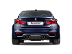Akrapovic Rear Carbon Fibre Diffuser - High Gloss DI-BM/CA/4/G for BMW M3 (F80) 2015-2018, detail view