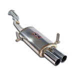 wide view of Supersprint Rear exhaust Left "Racing" OO70 for BMW Z3 M Roadster 3.2i (S50 Engine) 1996-2000 with white background
