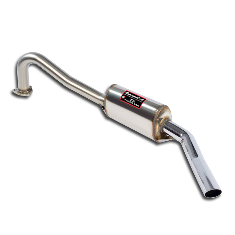 wide top view of Supersprint Rear exhaust for Alfa Romeo 1600 Spider "Duetto" (Osso di seppia) 1966-1968 with white background