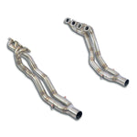 wide view of Supersprint Right & Left Manifold Kit for Alpina B8 E36 4.0i V8 1995-1999 T304 Stainless Steel with white background