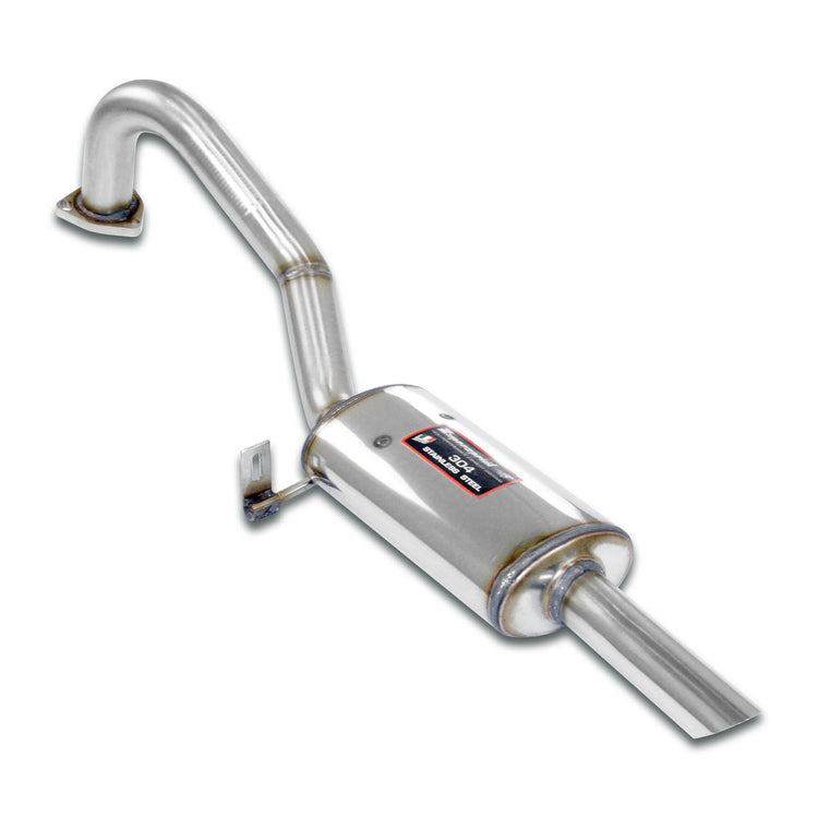 wide view of Supersprint Rear exhaust 100% Stainless steel for Alfa Romeo Zagato GT Junior 1.3 1969-1972 with white background