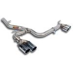Wide view of Supersprint Rear pipes Right OO80 & Left OO80 (Muffler delete) for BMW E81 2007-2013 with white background