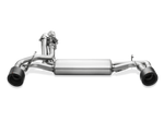 Akrapovic Slip-On Line (SS) M-FI/SS/1H for Fiat 500 Abarth (312) 2012-2017, angled view