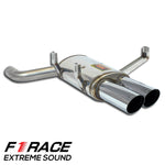 wide view of Supersprint Rear exhaust Right "F1 Race" OO90 for BMW E39 M5 5.0 V8 1998-2004 (Headers System - Race) with white background