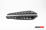 Pair of carbon fender extractors for the AMG GT from the side - Carbon Fiber Fender Extractors for the 2016-2021 AMG GT
