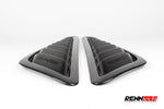 Fender extractor pair at an angle - Carbon Fiber Fender Extractors for the 2016-2021 AMG GT