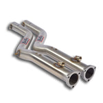 wide view of Supersprint Front pipes kit for BMW E46 M3 3.2i Coupé/Cabrio 2001-2006 (Ø63,5mm - Dual Pipe) with white background
