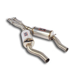 wide view of Supersprint X-Pipe + Centre exhaust for ALPINA B10 (E39 Sedan + Touring) 4.6i V8 (M62 - 340 Hp - 347 Hp) 1997-2000 with white background