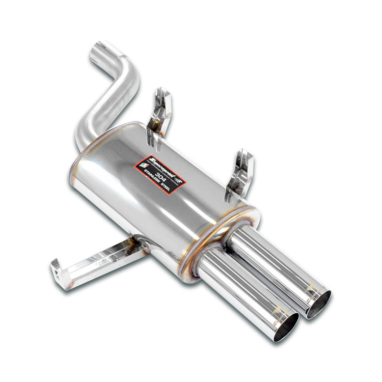 wide view of Supersprint Rear exhaust Left "Racing" OO70 for BMW E39 M5 5.0 V8 1998-2004 (Headers System - Race) with white background