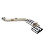wide top view of Supersprint Rear exhaust "Racing" Right OO76 for BMW E39 Touring 540i V8 (S62 engine conversion - for M5 diffusor) 1996-1998 with white background
