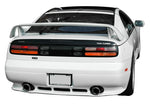 wide view of Stillen Type III Rear Spoiler for Nissan 300ZX 1990-1996 fitted inside a car