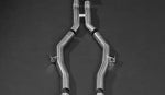 Capristo BMW M3 G80 mid-pipe section with mounting brackets