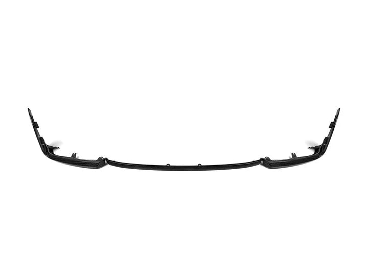 A front wide of AUTOTECKNIC DRY CARBON PERFORMANTE FRONT LIP - BMW G87 M2 2023+ with white background