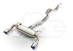 A top view of FI Exhaust Valvetronic Cat-Back System For BMW BMW F36 435i | 3.0T N55 | 2013-2016 with white background