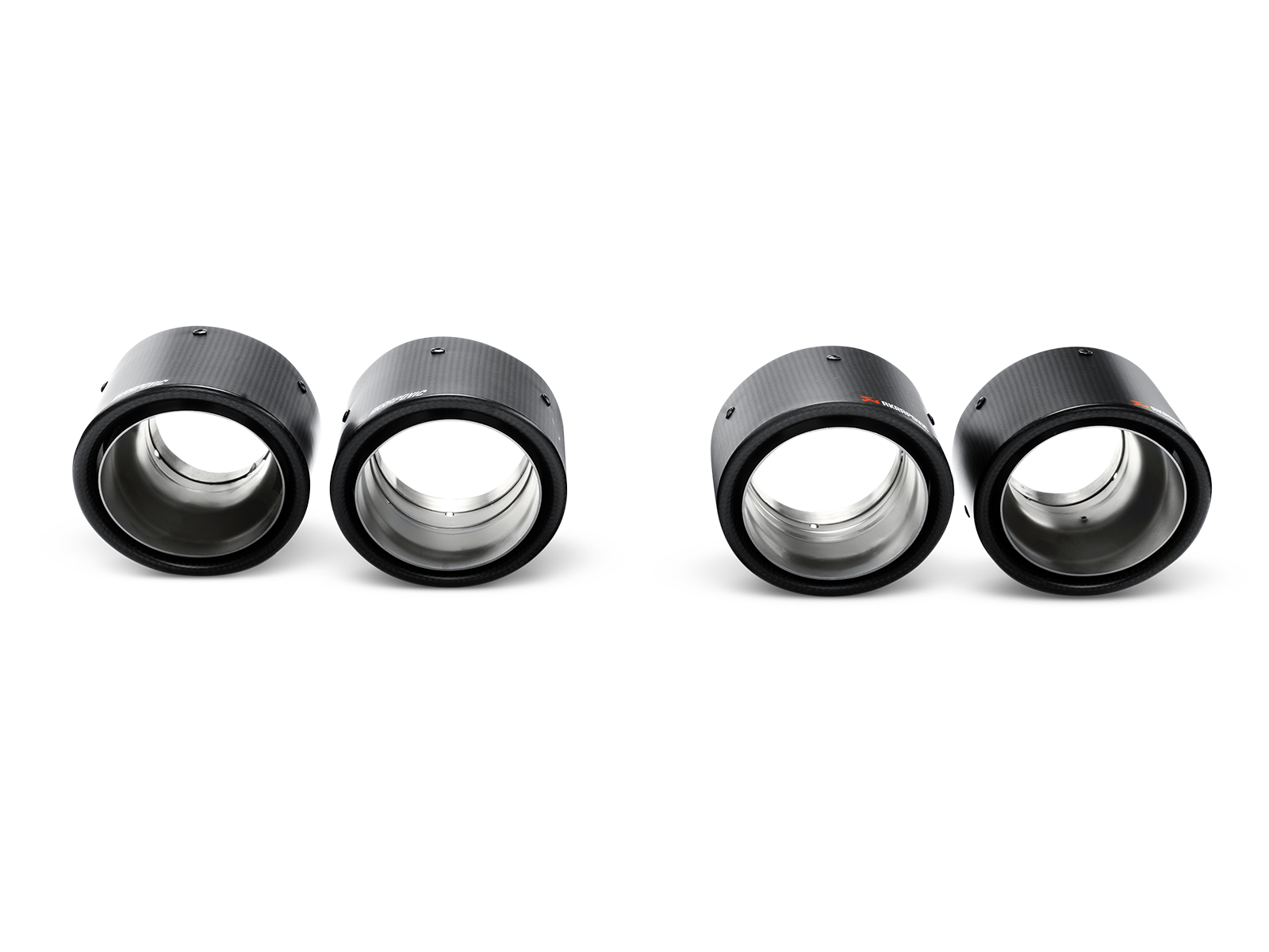 Akrapovic Audi S6 Sedan / S7 Sportback (C7) Evolution Line Cat Back (Titanium) w/ Carbon Tips S-AU/TI/6H for Audi S6 Sedan C7 2013-2018, installed view