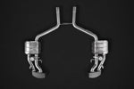 Capristo Mercedes-AMG CLS63 C218 valved system with mid-pipes, mufflers and black rectangular tips