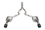Corsa 2024 Ford Mustang GT Convertible 3in Sport Cat-Back Exhaust - 4.5in Carbon Fiber Tips
