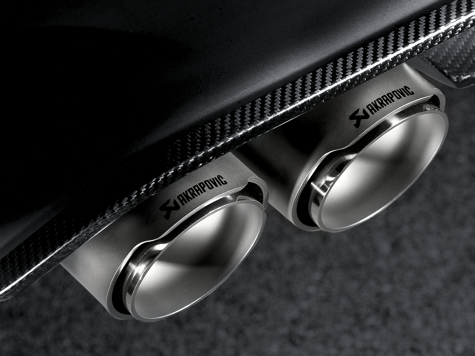 Akrapovic BMW M3 (F80) Tail Pipe Set (Titanium) TP-T/S/8 for BMW M3 F80 2015-2018, rear view