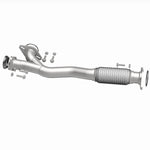 BRExhaust 107-0216 exhaust pipe, side view of the turntable spin