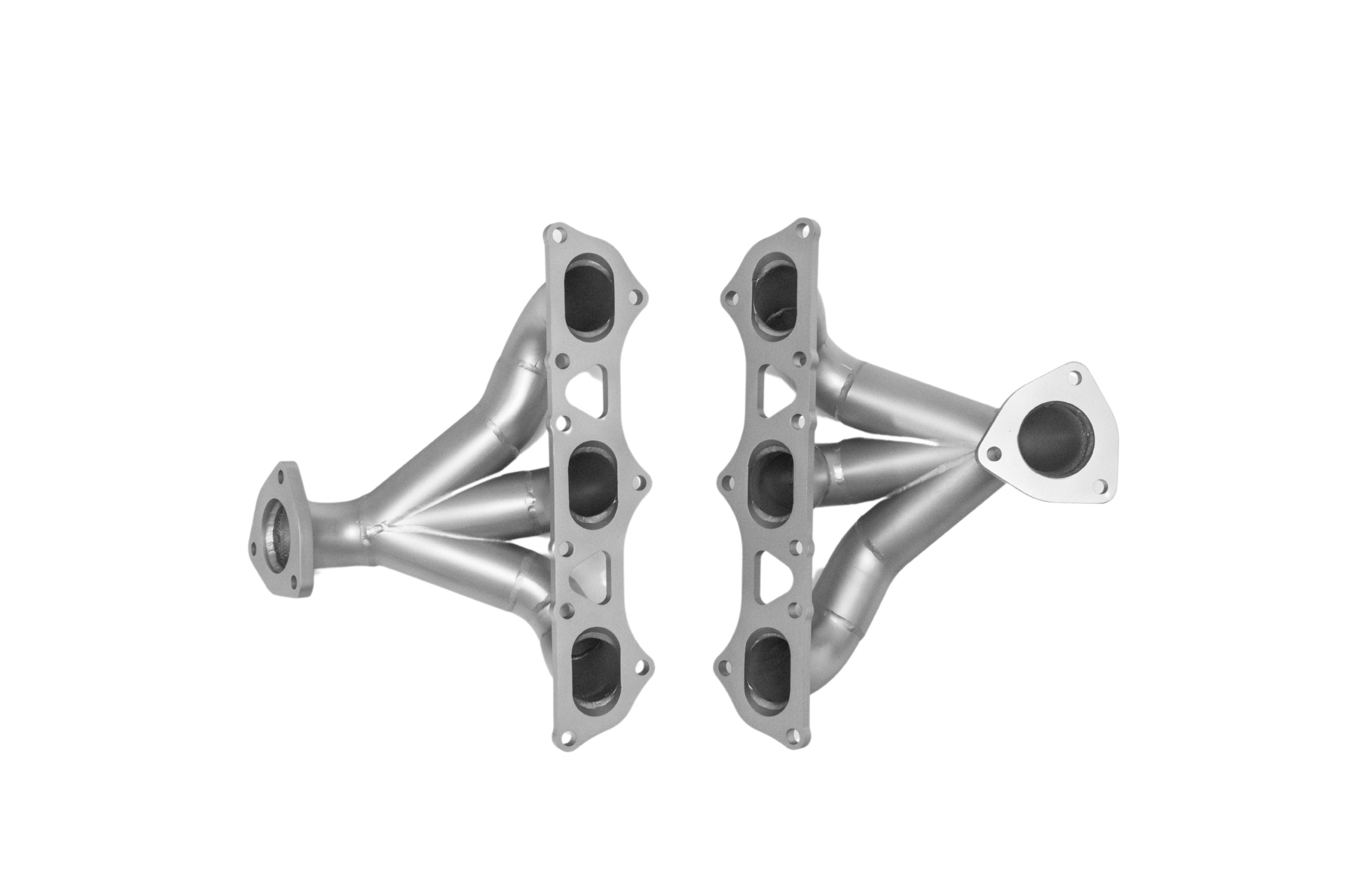 Soul 996 / 997.1 Turbo sport headers: sport headers, port flange view