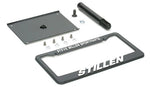 wide view of Stillen Front License Plate Relocator for Nissan 350Z [Z33] 2003-2004 with white background
