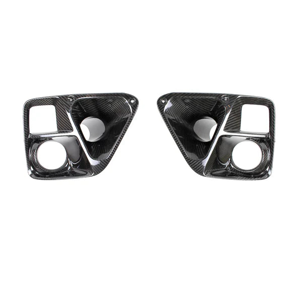 A front view of APR Performance Brake Cooling Ducts Subaru WRX / STI 2015-2017 with white background