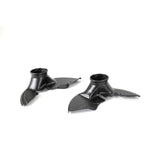 A front view of APR Performance Brake Cooling Plates Subaru STI 2008-2014 with white background