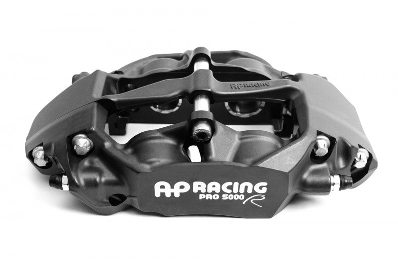 A side view of CP9449 of the AP Racing by Essex Radi-CAL Competition Brake Kit (Front CP9449/340mm)- ND Mazda Miata & Fiat 124 Spider with a white background